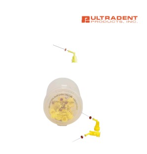 Embout seringue jaune - ULTRADENT -  NAVITIPS 20u