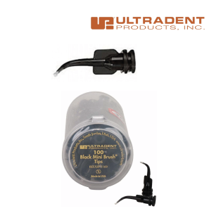 Black Mini Brush - ULTRADENT - 100 unités