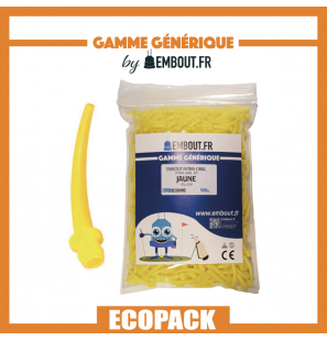 Embout intra-oral jaune - ECO PACK EMBOUT.FR - 500u