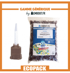 Embout mélangeur marron pointu - ECO PACK EMBOUT.FR - 750u