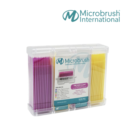 Microbrush Plus Rose/Jaune Recharge Fin - MICROBRUSH - 400 pcs