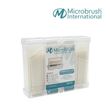 Microbrush Plus Blanc Super Fin - MICROBRUSH - 400 pcs