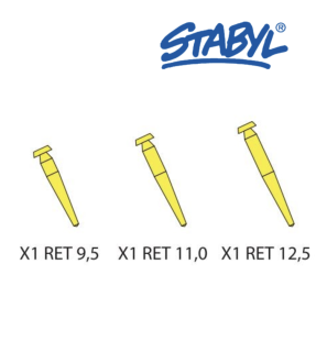 Tenons Cylindro-Coniques Empreintes Rétentifs - STABYL - 12pcs