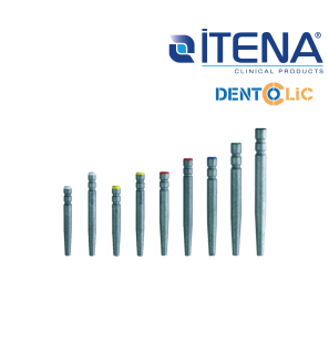 Tenons cylindro-coniques en titane sablé DENTOCLIC - ITENA - 20u