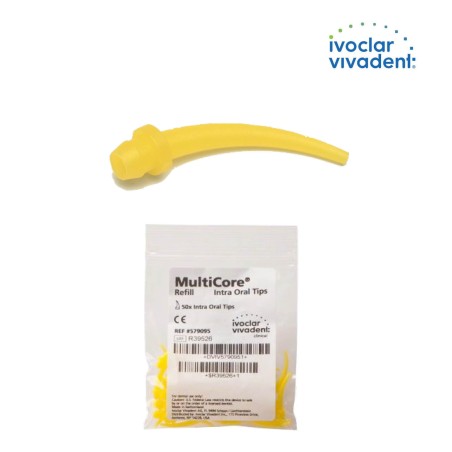 Embout Multicore Flow intra oral jaune  - IVOCLAR-VIVADENT - 50u