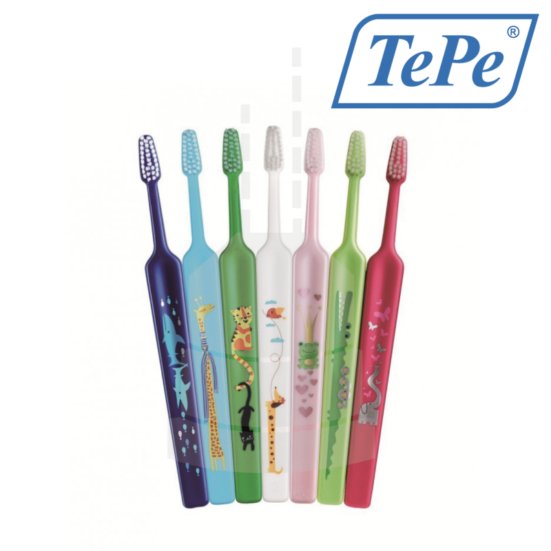 Brosse à Dents Enfant Zoo - TePe - 14u