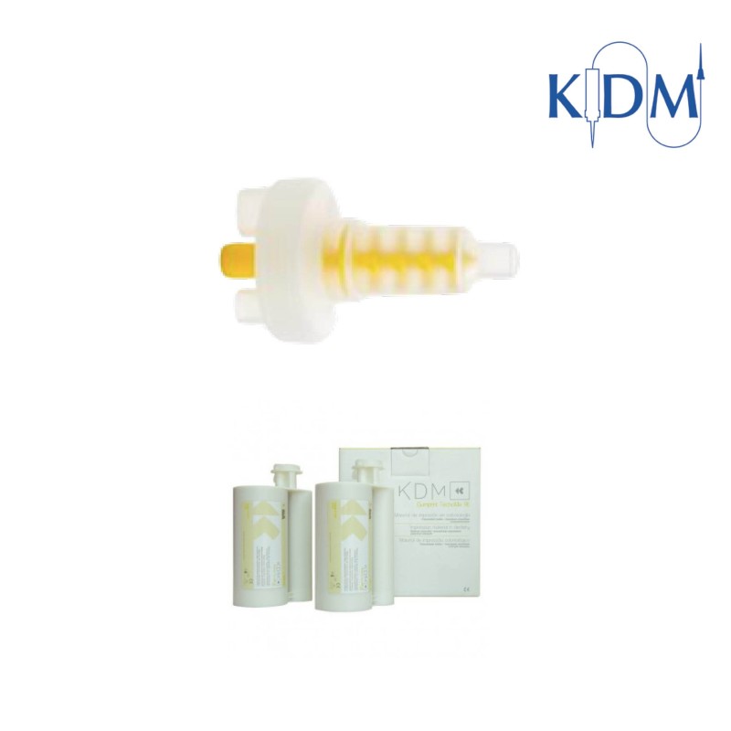 Embout mélangeur dynamique jaune - KDM - 50u