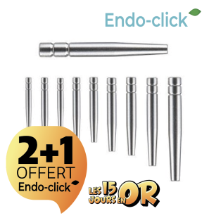 Tenons Cylindro-conique - ENDO-CLICK - Inox 20 pcs