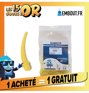 Embout intra oral jaune - EMBOUT.FR - 100u