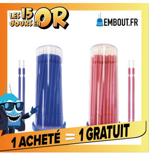 Applicateur pinceau flexible- EMBOUT.FR- 100u