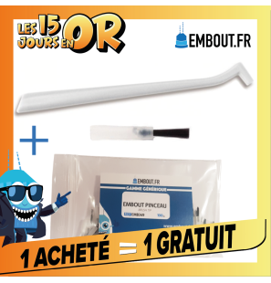 Kit 1 manche + embouts pinceaux 100u - EMBOUT.FR