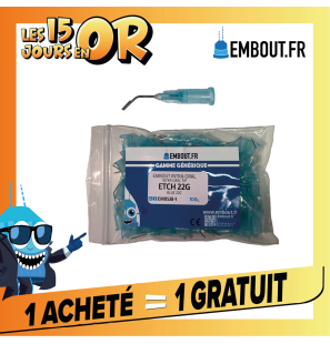 Embout bleu Etch 22G - EMBOUT.FR - 100u