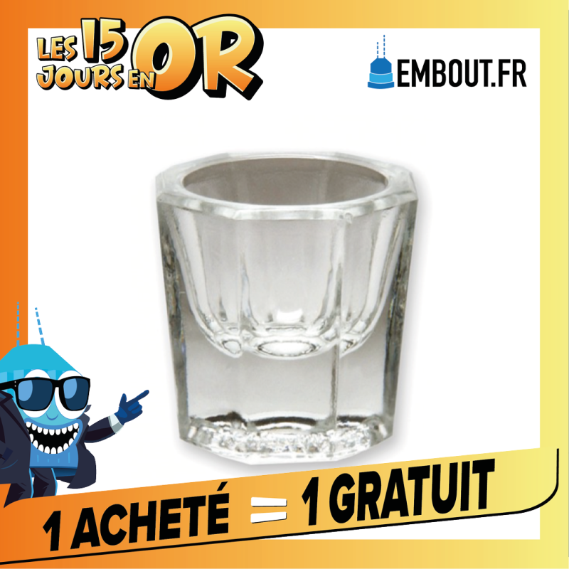 Godet en verre - 1u - EMBOUT.FR