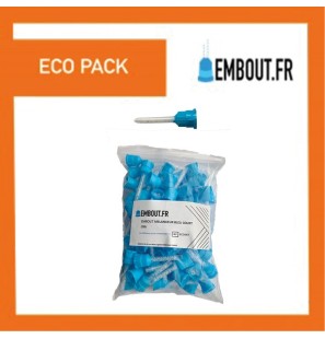 Embout mélangeur bleu droit - ECO PACK EMBOUT.FR - 750u